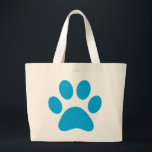 Paw-utskrift Jumbo Tygkasse<br><div class="desc">Roligt Paw Skriv ut design för djur älskare!</div>