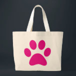 Paw-utskrift Jumbo Tygkasse<br><div class="desc">Tass,  tryck,  hund,  katt,  sällskapsdjur,  marionett,  kattunge,  sympati,  keepsaké,  hågkomst</div>