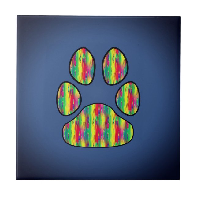Paw-utskrift Kakelplatta (Framsidan)