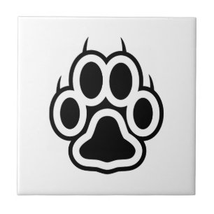 Paw-utskrift Kakelplatta