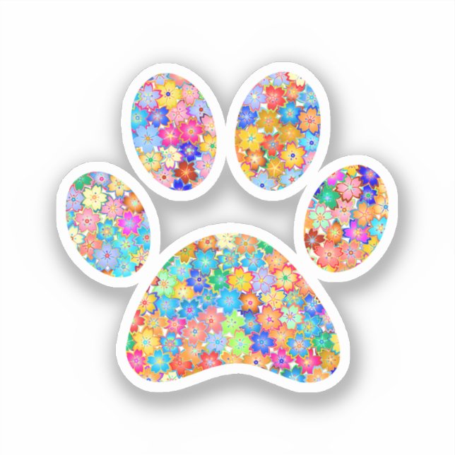 Paw-utskrift Klistermärken (Framsida)