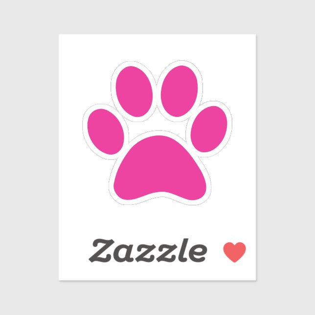 Paw-utskrift Klistermärken (Ark)