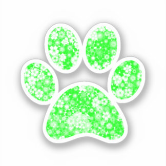 Paw-utskrift Klistermärken