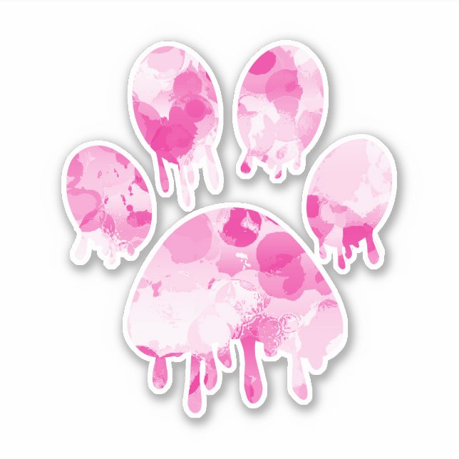 Paw-utskrift Klistermärken (Framsida)