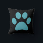 Paw-utskrift Kudde<br><div class="desc">Roligt Paw Skriv ut design för djur älskare!</div>