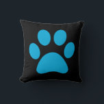 Paw-utskrift Kudde<br><div class="desc">Roligt Paw Skriv ut design för djur älskare!</div>
