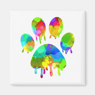 Paw-utskrift Magnet