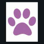 Paw-utskrift Poster<br><div class="desc">Roligt Paw Skriv ut design för djur älskare!</div>