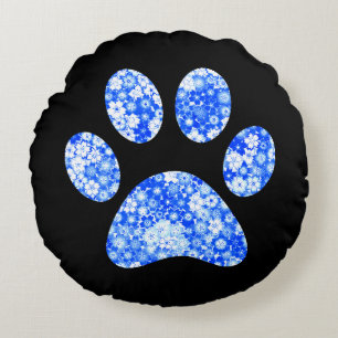 Paw-utskrift Rund Kudde