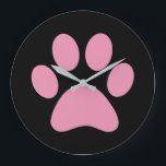 Paw-utskrift Stor Klocka<br><div class="desc">Roligt Paw Skriv ut design för djur älskare!</div>