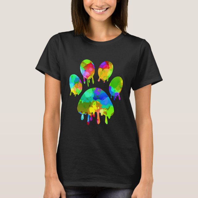 Paw-utskrift T Shirt (Framsida)
