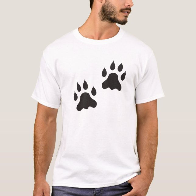 Paw-utskrift T Shirt (Framsida)