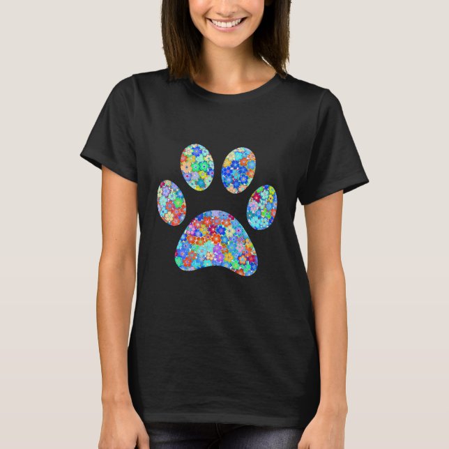 Paw-utskrift T Shirt (Framsida)