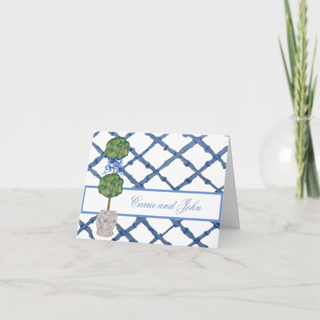 Pawarden Chinoiserie Ginger Burk Burk Tack Kort (Framsida)