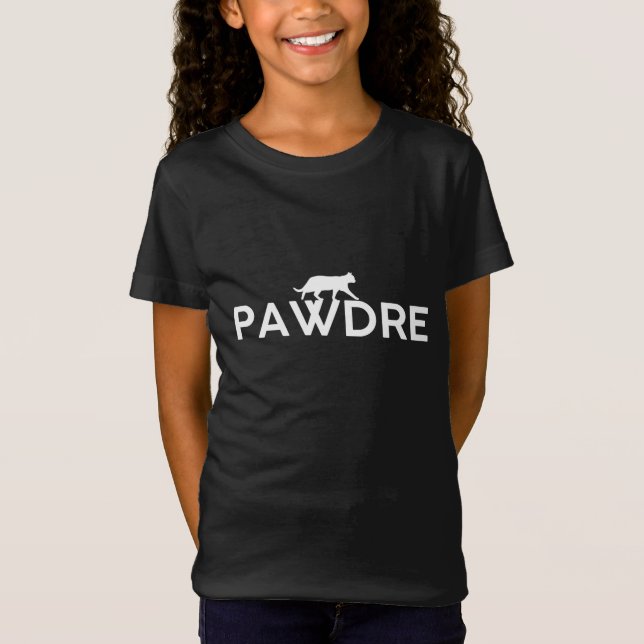 Pawdre Cat Pappa Fars dag Älskare T Shirt (Framsida)