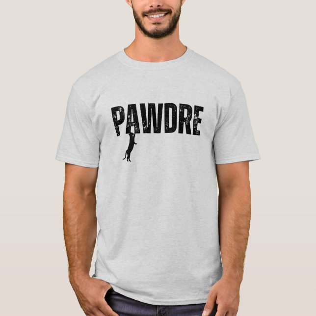 Pawdre Cat Pappa - Funny Cat Lover Gift for Far T Shirt (Framsida)