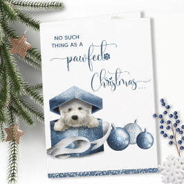 Pawfect-jul, Cute Westie Puppy-Roligten Jul Kort