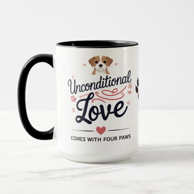 Pawfect Kärlek - Combo Mugg 15 oz (Vänster)