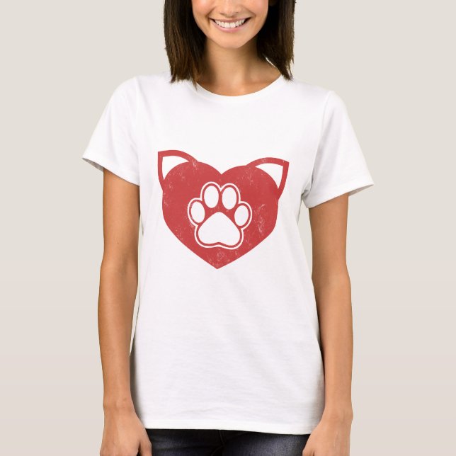 Pawfect Kärlek T Shirt (Framsida)