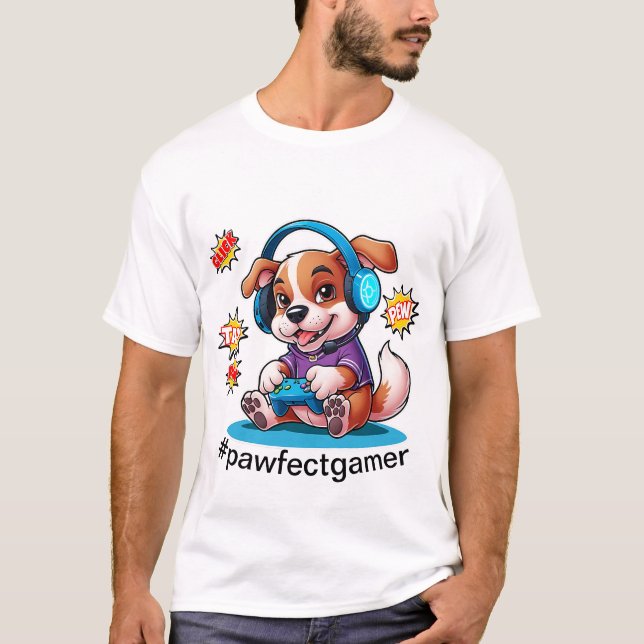 Pawfectgamer T Shirt (Framsida)