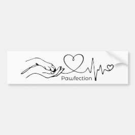 Pawfection One-Line Art – Minimalist Dog Lover Bildekal