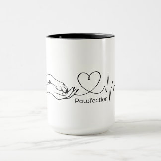Pawfection One-Line Art – Minimalist Dog Lover Mugg