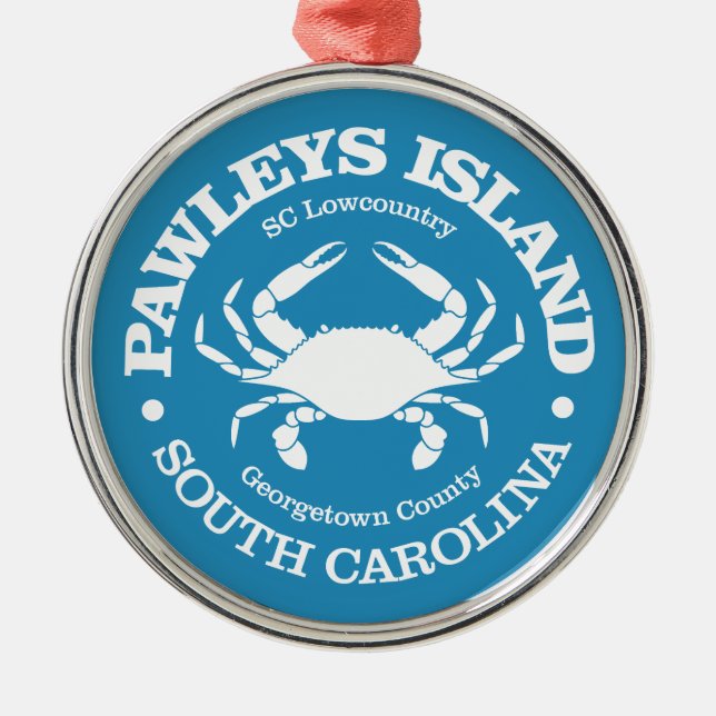 Pawleys Island (krabba) Julgransprydnad Metall (Framsidan)