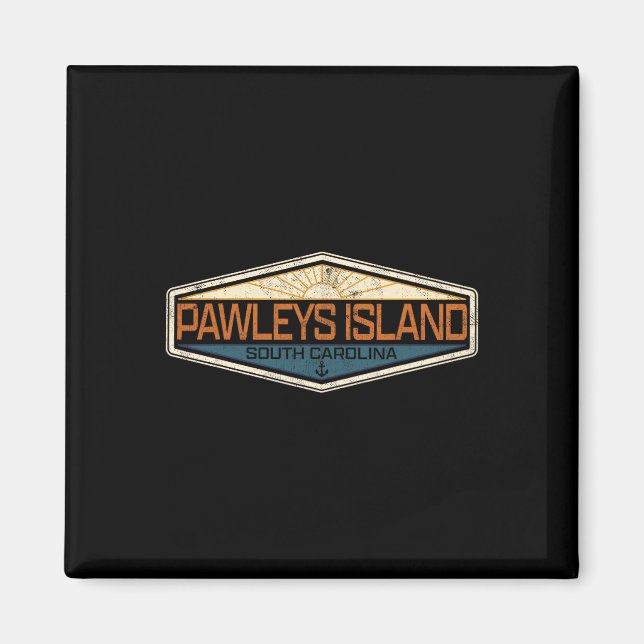 Pawleys Island South Carolina Distress Magnet (Framsidan)
