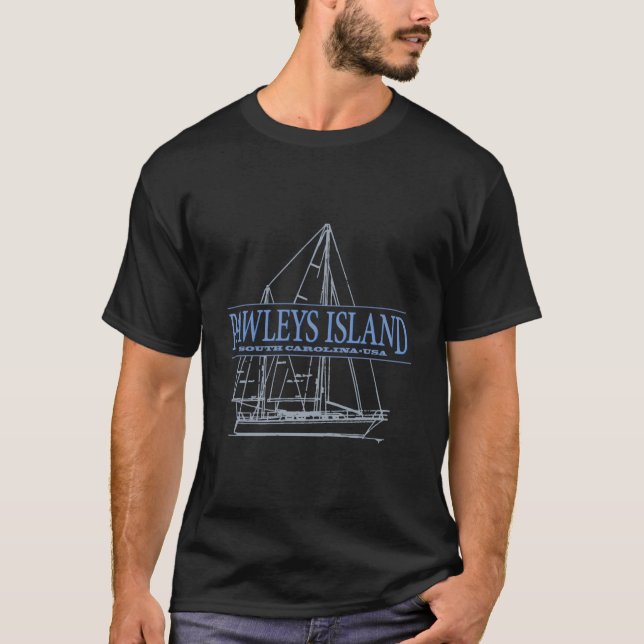 Pawleys Island South Carolina Segling T Shirt (Framsida)