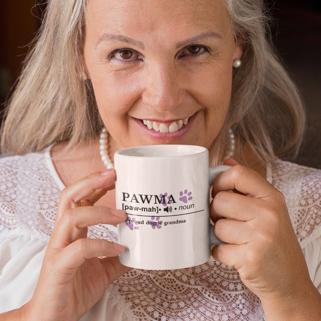 Pawma - Anpassade Definition - Doggie Grandma Kaffemugg (Skapare uppladdad)