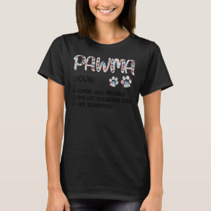 Pawma Mamma Hund Pets Hundägare för kvinnliga flic T Shirt