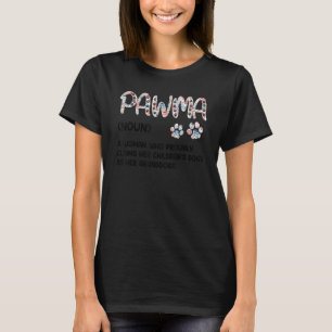 Pawma Mamma Hund Pets Hundägare för kvinnliga flic T Shirt