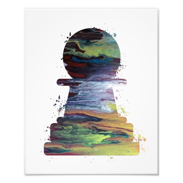 Pawn - Chess - Art Fototryck (Framsidan)