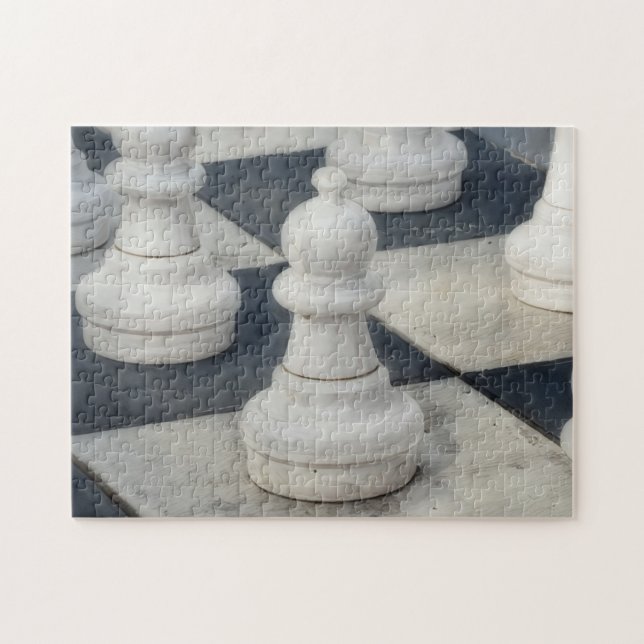 Pawn Chess Game Close Puzzle Art Pussel (Horisontell)