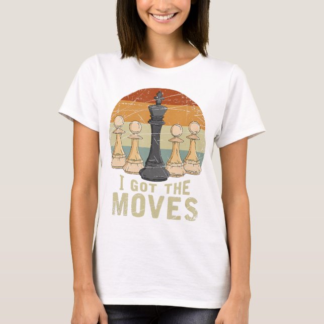 Pawn Kung Chess Figur Chessmen Gift Chess T Shirt (Framsida)