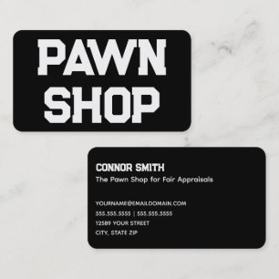 💰 💼 📊 Pawn Shop Visitkort