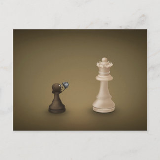 Pawn tar Queen Vykort