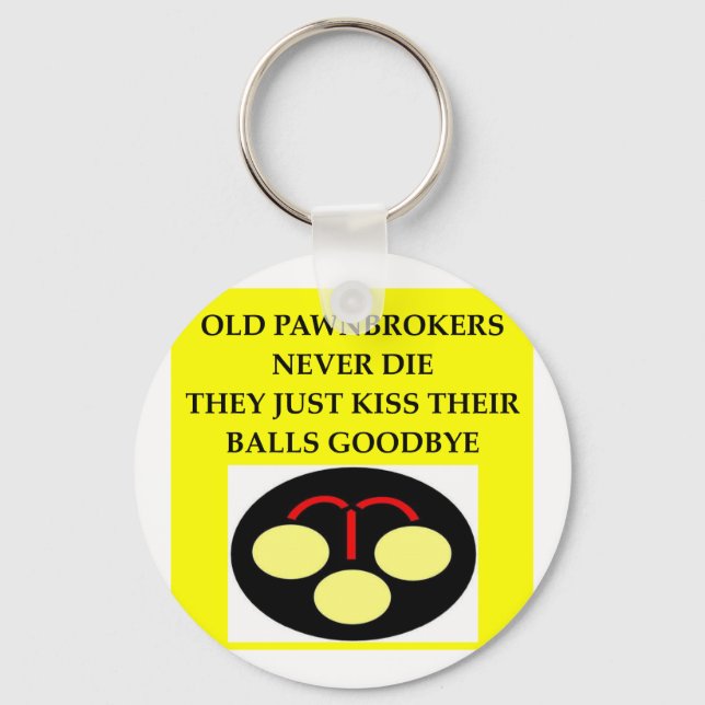 PAWNbroker-skämt Nyckelring (Framsida)