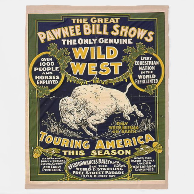 PAWNEE BILL Fleece Blankets (Framsidan)
