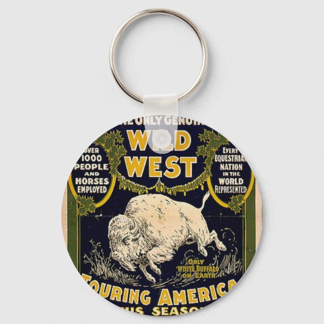 Pawnee Bill Shows Vilda western Nyckelring (Framsida)