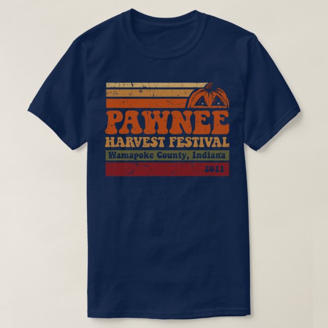Pawnee Harvest Festival T Shirt (Design framsida)