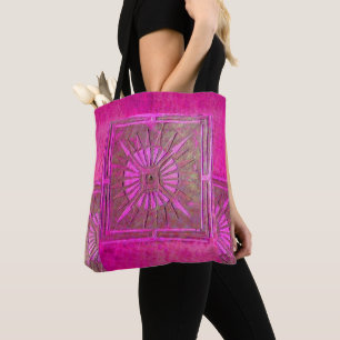 PAWNEE MORNING STAR, Rosa FuchsiaTote Bag Tygkasse