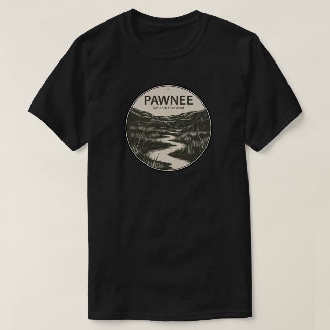 Pawnee National Grassland Colorado Stream T Shirt (Design framsida)