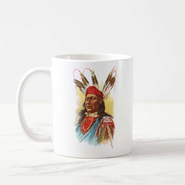 PawneeSioux chef: Rusa björnen Kaffemugg (Vänster)
