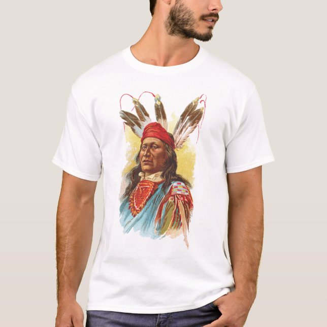 PawneeSioux chef: Rusa björnen Tee Shirt (Framsida)