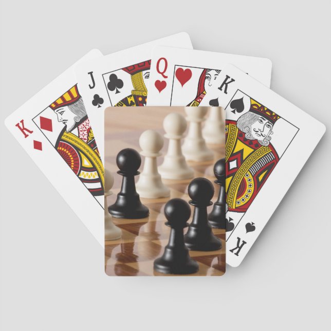 Pawns in Chess Board Casinokort (Baksidan)