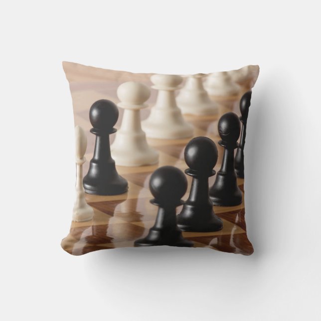 Pawns in Chess Board Kudde (Framsida)