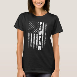 Pawpaw America Flagga För manar Fars dag T Shirt