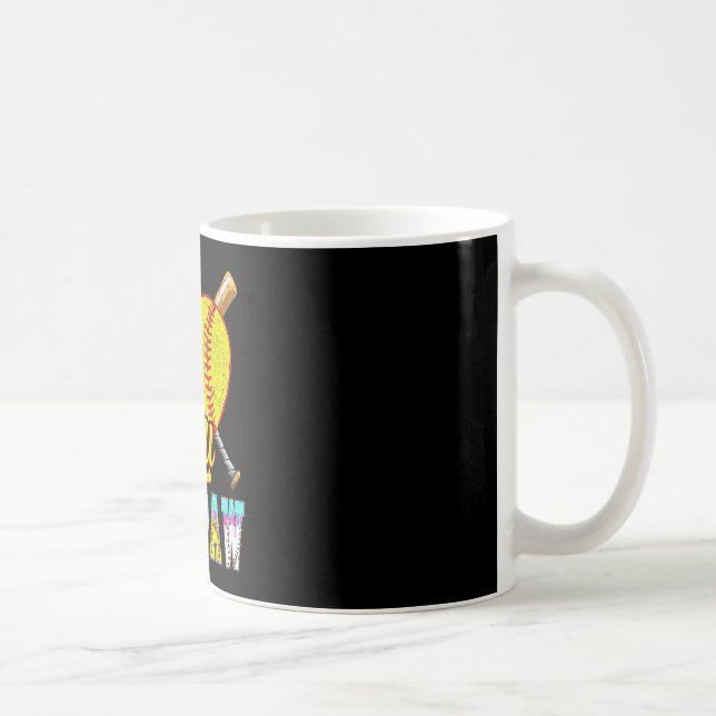 Pawpaw av både halv baseboll softball glass kaffemugg (Höger)