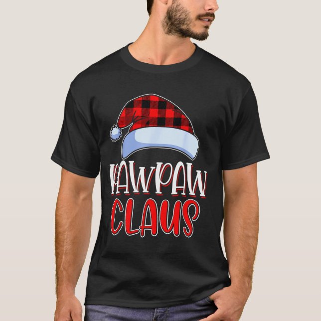 Pawpaw Claus Santa Family Matching Christmas Pajam T Shirt (Framsida)